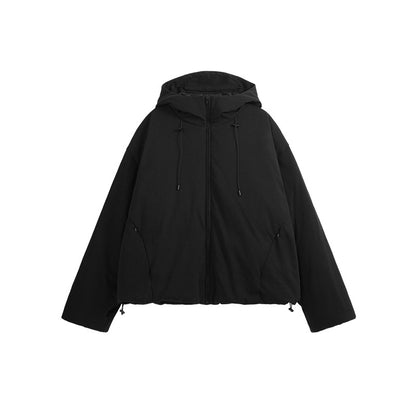 Profile 90 Velvet Solid Color Hooded Jacket down Jacket